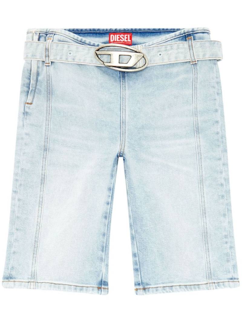 Diesel De-Ginny-S logo-buckle cycling shorts - Blue von Diesel