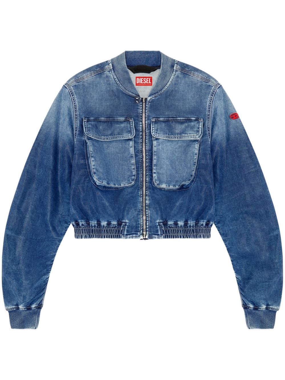 Diesel De-Khlo-S Track denim bomber jacket - Blue von Diesel