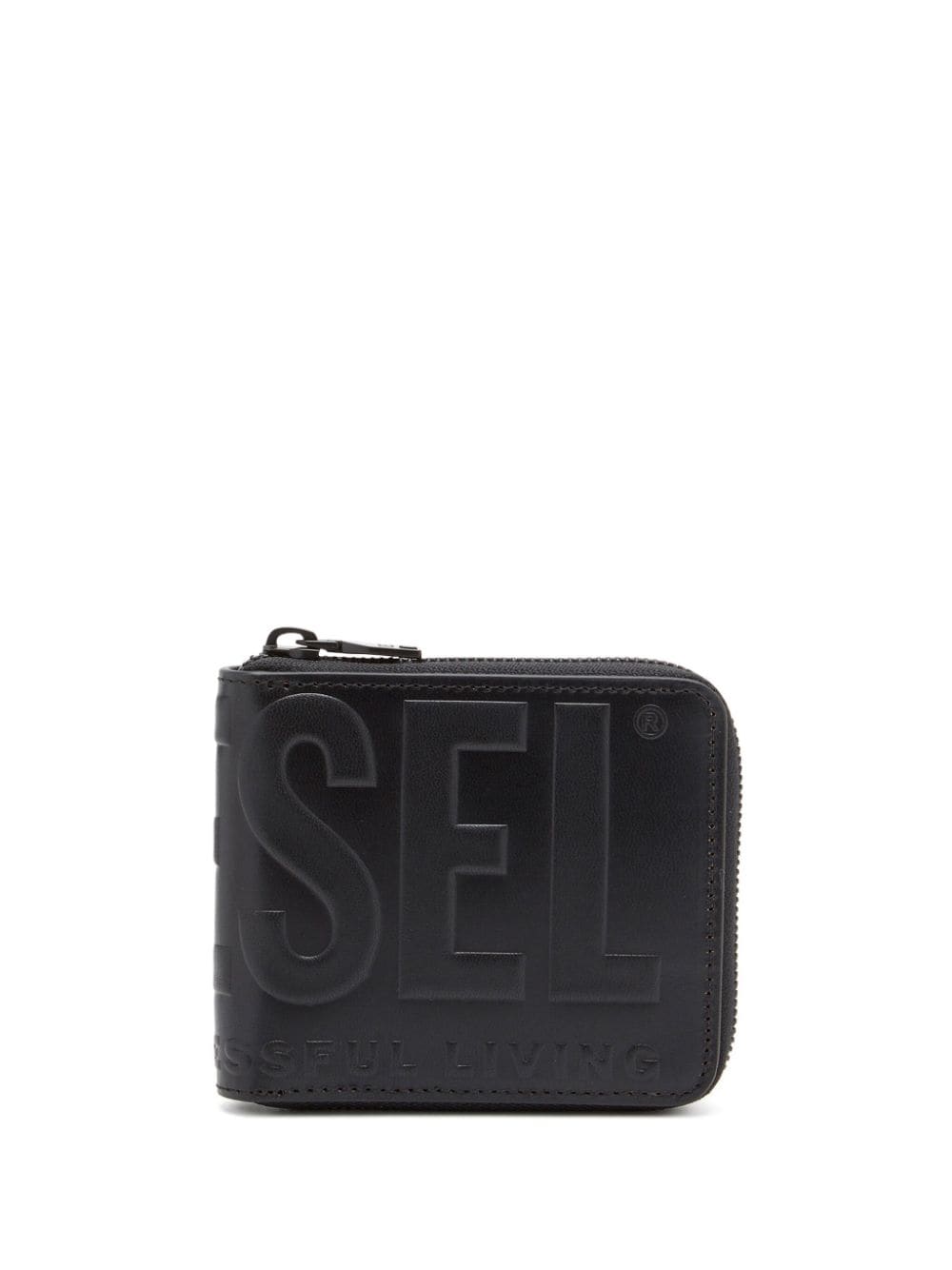 Diesel Dsl 3d Bi-Fold Coin Zip Xs wallet - Black von Diesel