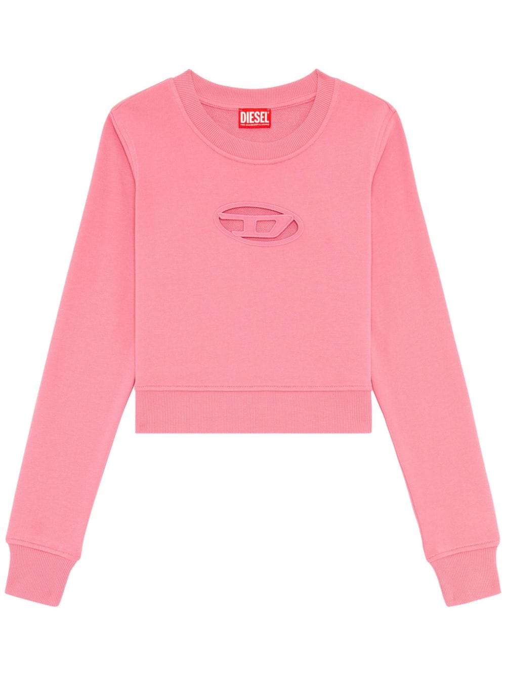 Diesel F-Slimmy-Od cut-out cropped sweatshirt - Pink von Diesel