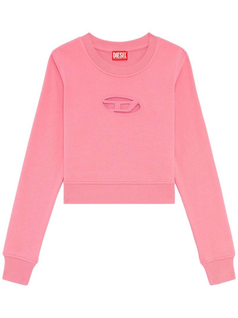 Diesel F-Slimmy-Od cut-out cropped sweatshirt - Pink von Diesel