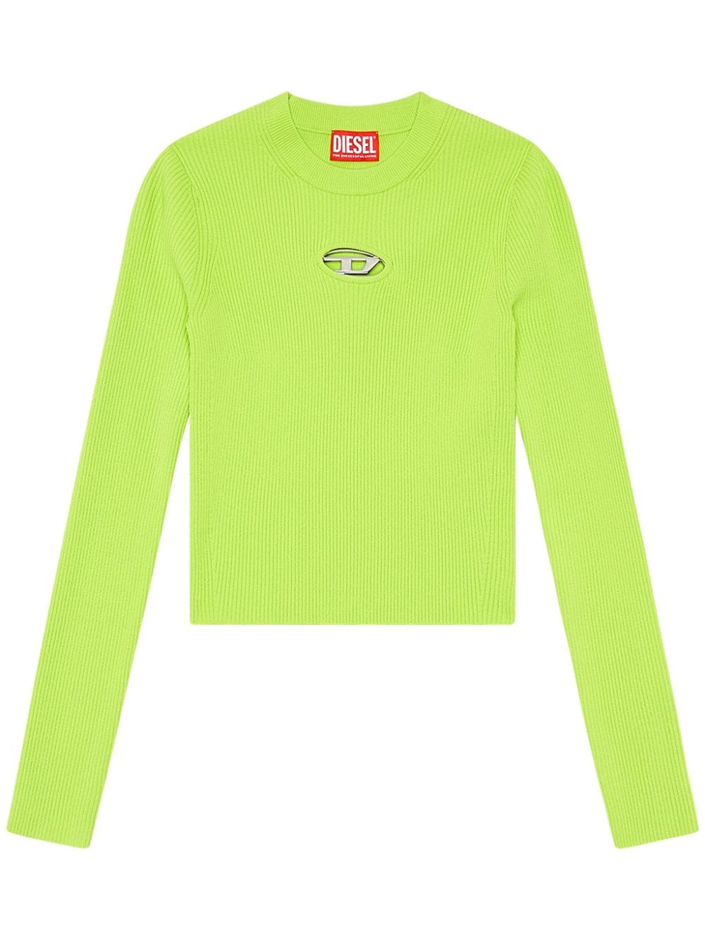 Diesel M-Valary logo-plaque jumper - Green von Diesel