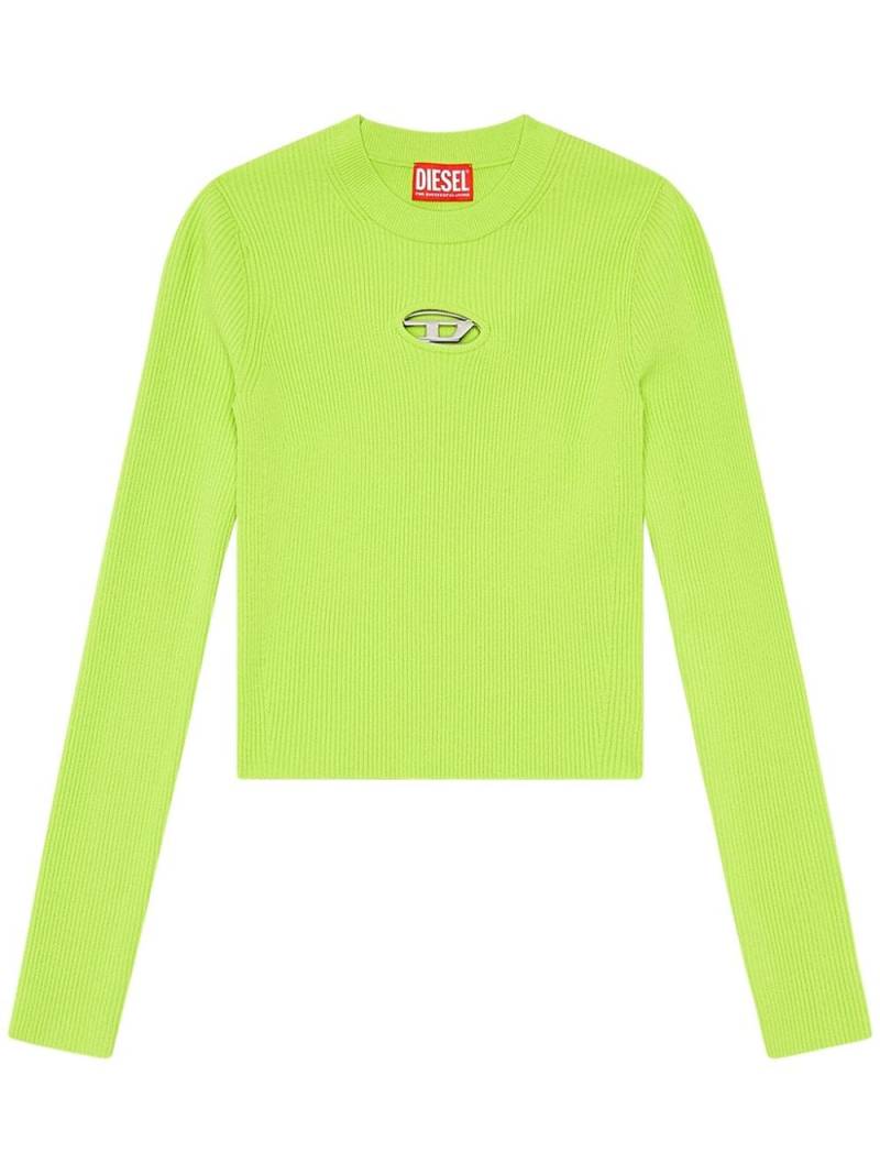 Diesel M-Valary logo-plaque jumper - Green von Diesel