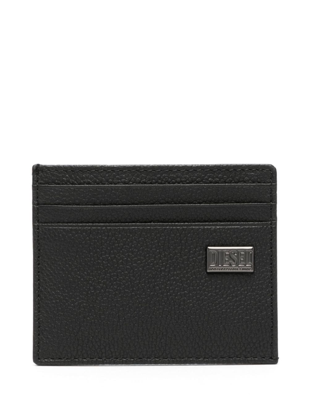 Diesel Medal-D leather card holder - Black von Diesel