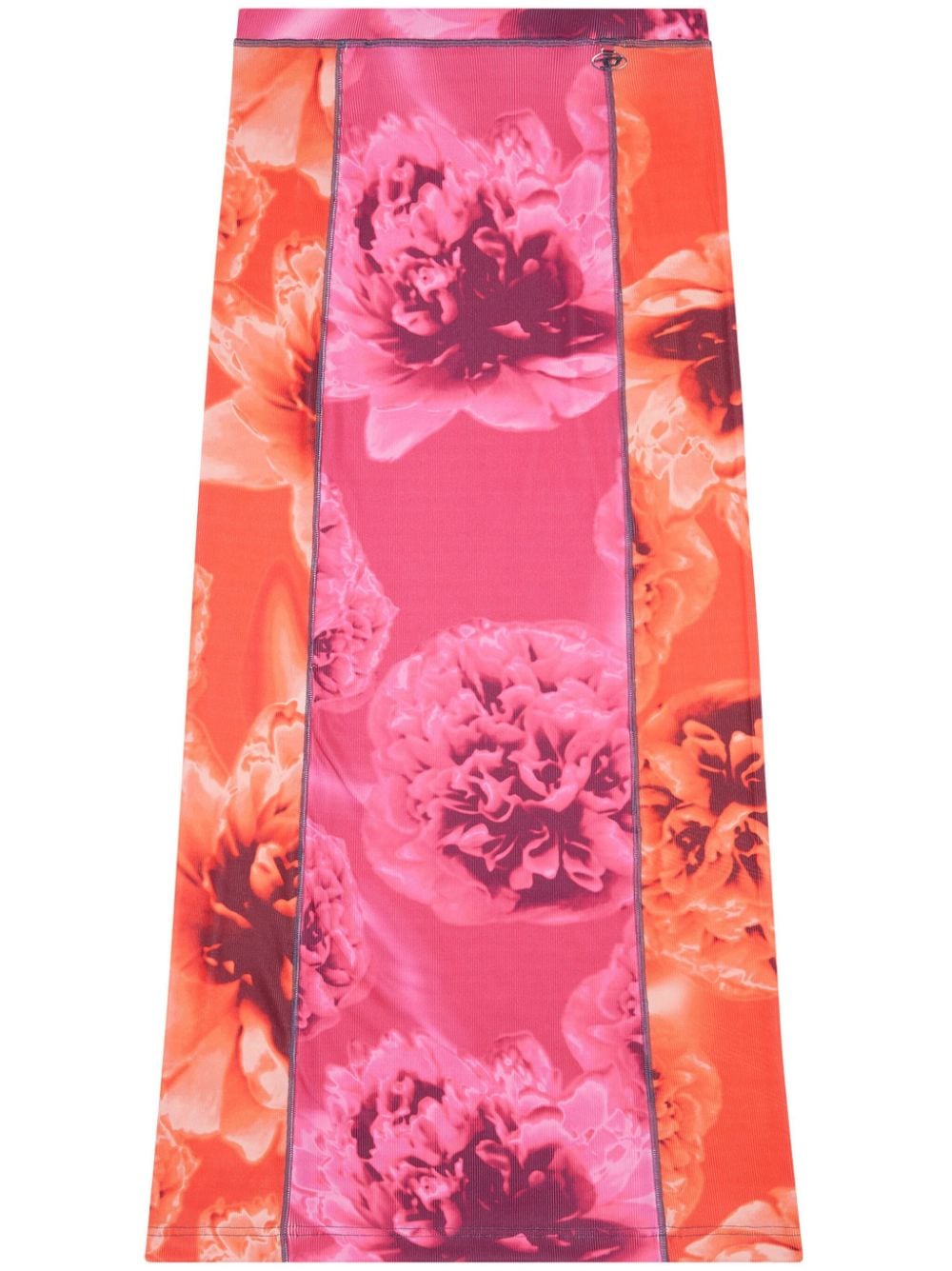 Diesel O-Clairinne floral-print skirt - Pink von Diesel