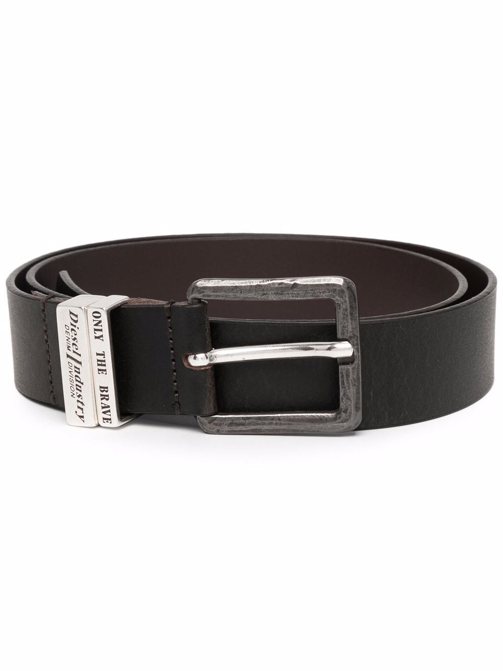 Diesel B-Guarantee-A leather belt - Black von Diesel