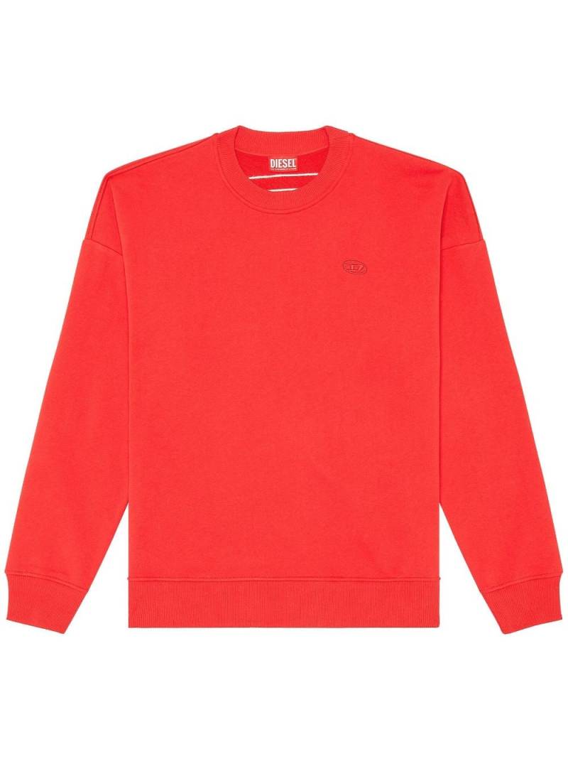 Diesel S-Rob-Megoval-D cotton sweatshirt - Red von Diesel