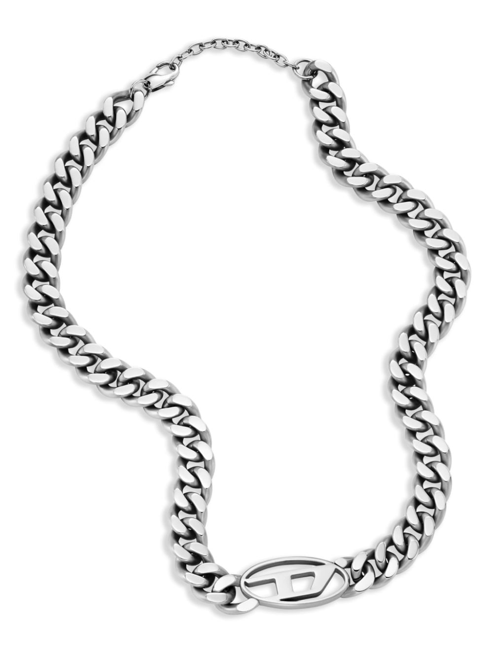Diesel Oval D curb-chain necklace - Silver von Diesel