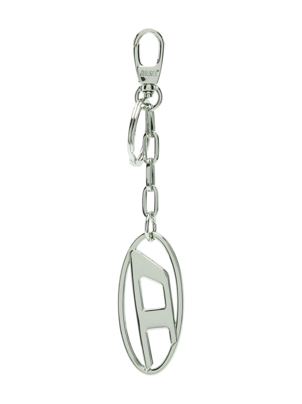 Diesel Oval D plaque keyring - Silver von Diesel