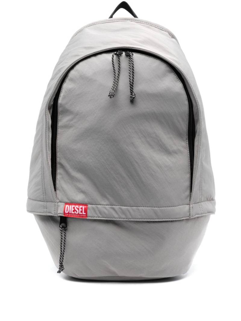 Diesel Race logo-patch backpack - Grey von Diesel