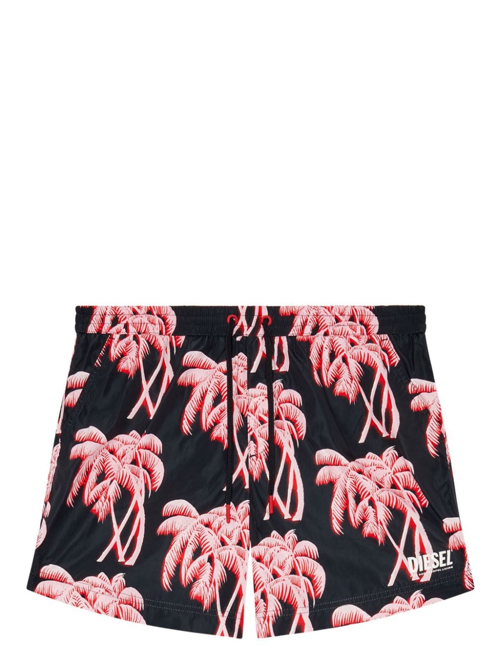 Diesel Bmbx-Rio-41-Zip palm-tree swim shorts - Black von Diesel