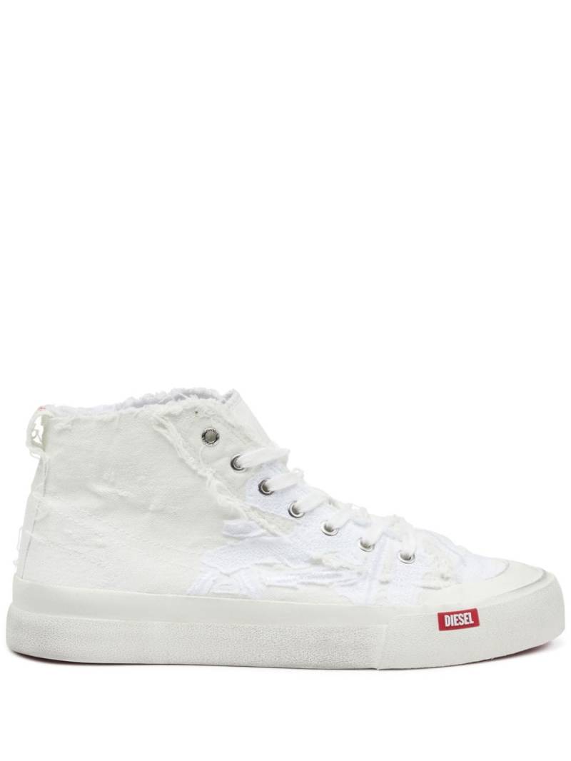 Diesel S-Athos Mid distressed sneakers - White von Diesel