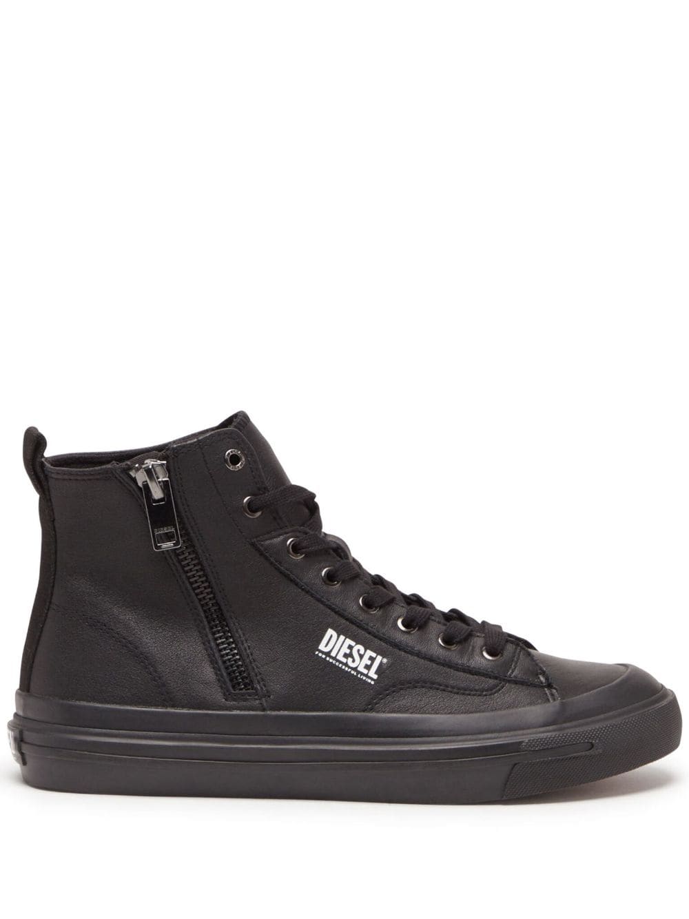 Diesel S-Athos Dv Mid leather sneakers - Black von Diesel