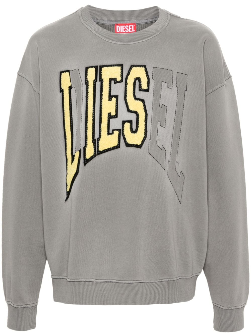 Diesel S-Boxt-N6 cotton sweatshirt - Grey von Diesel