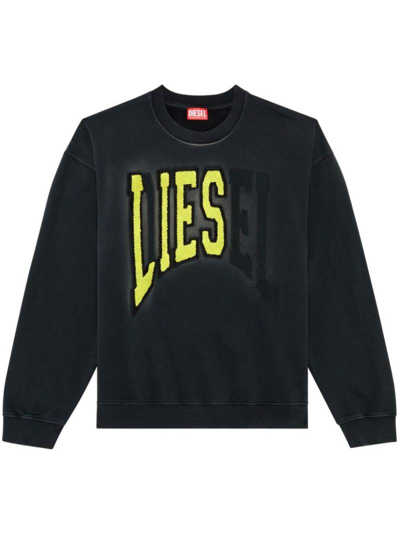 Diesel S-Boxt-N6 cotton sweatshirt - Black von Diesel