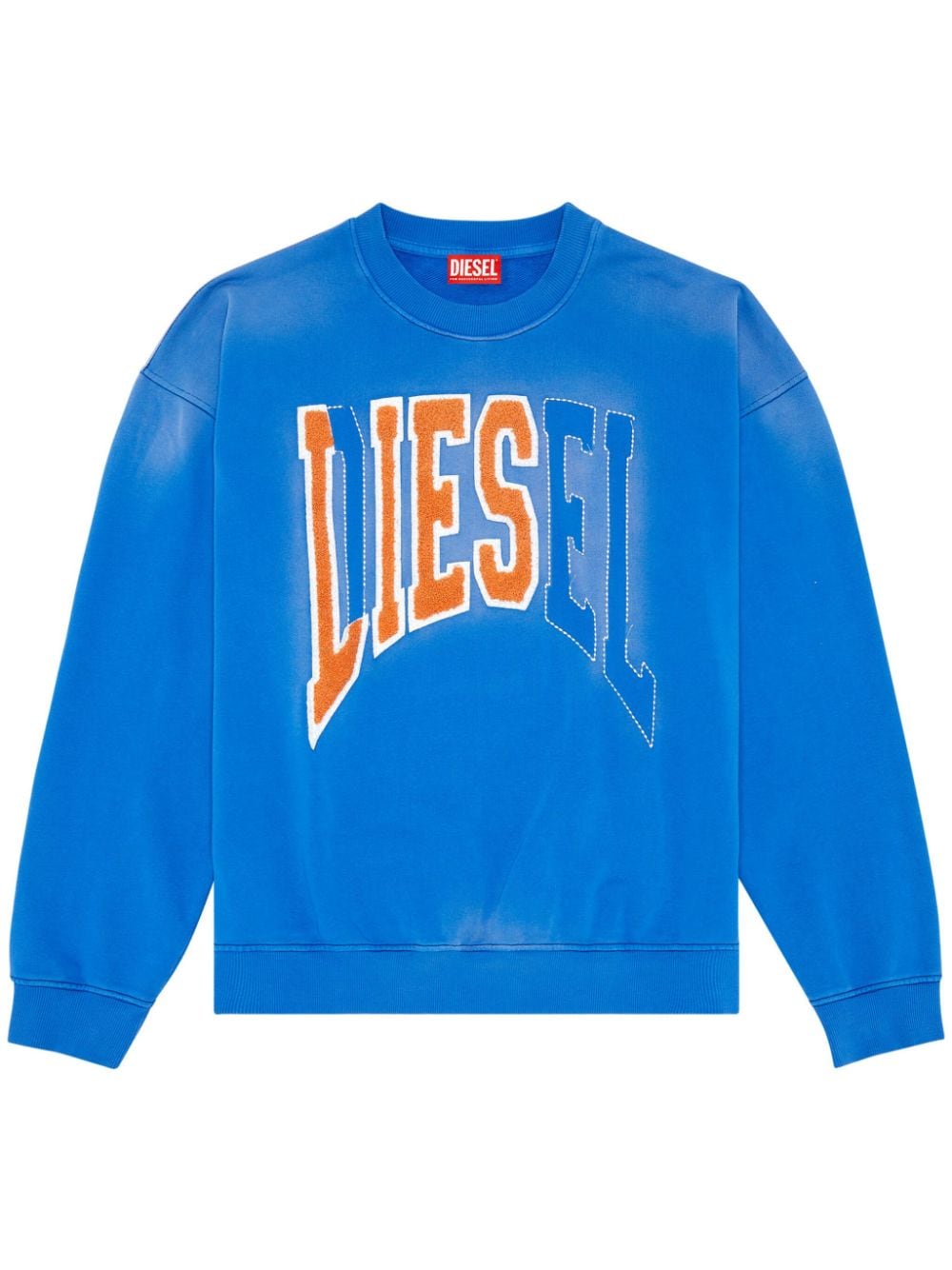 Diesel S-Boxt-N6 cotton sweatshirt - Blue von Diesel