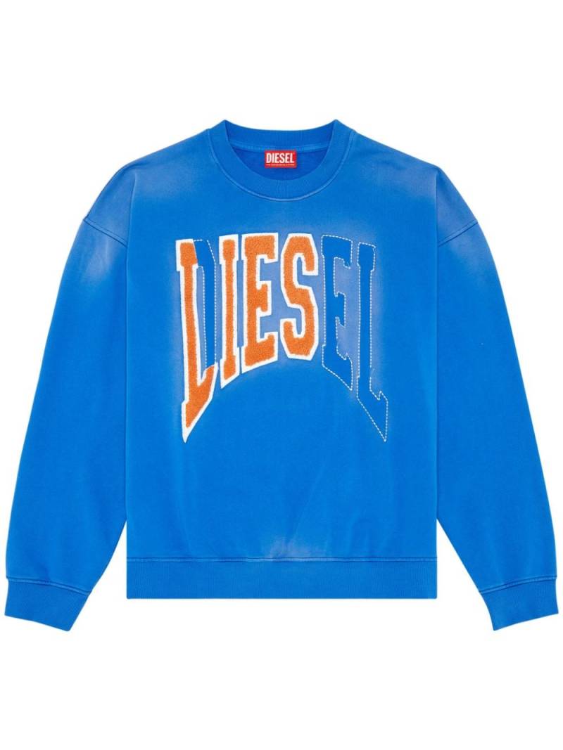 Diesel S-Boxt-N6 cotton sweatshirt - Blue von Diesel