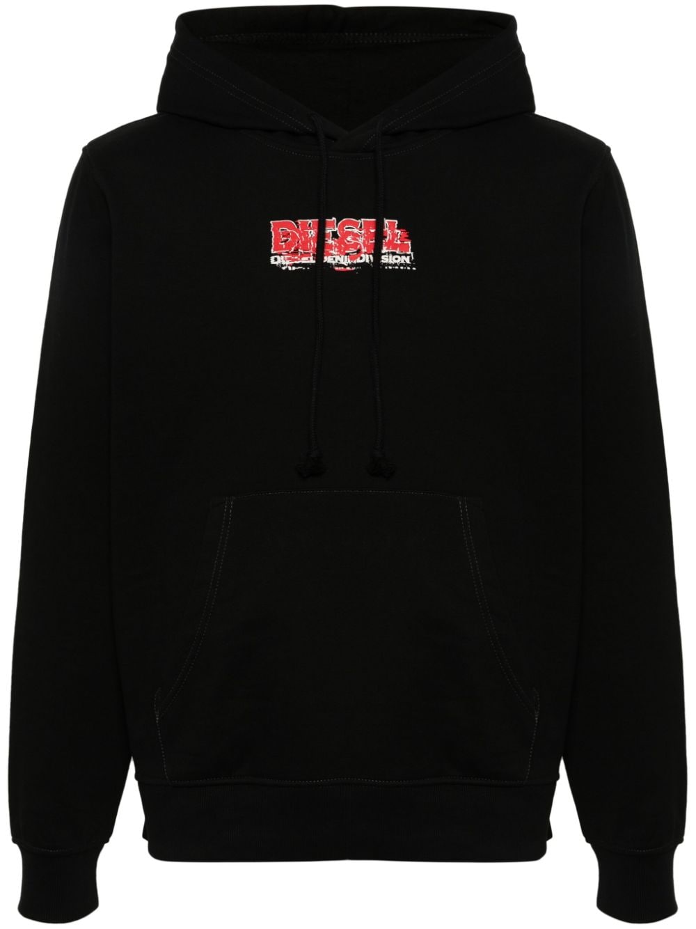 Diesel S-Ginn-Hood-K37 logo-print hoodie - Black von Diesel