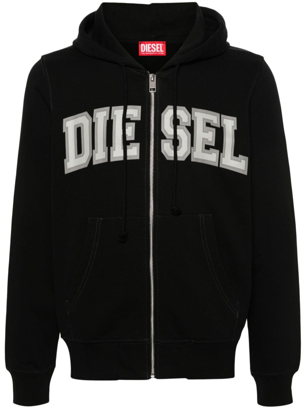 Diesel S-Ginn-Hood-Zip-K12 hoodie - Black von Diesel
