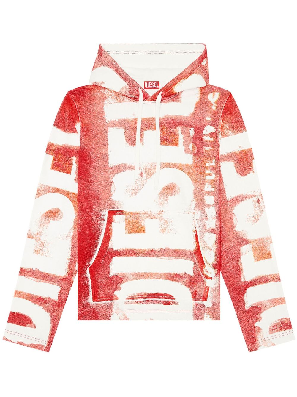 Diesel S-Giny-Hood cotton hoodie - Red von Diesel