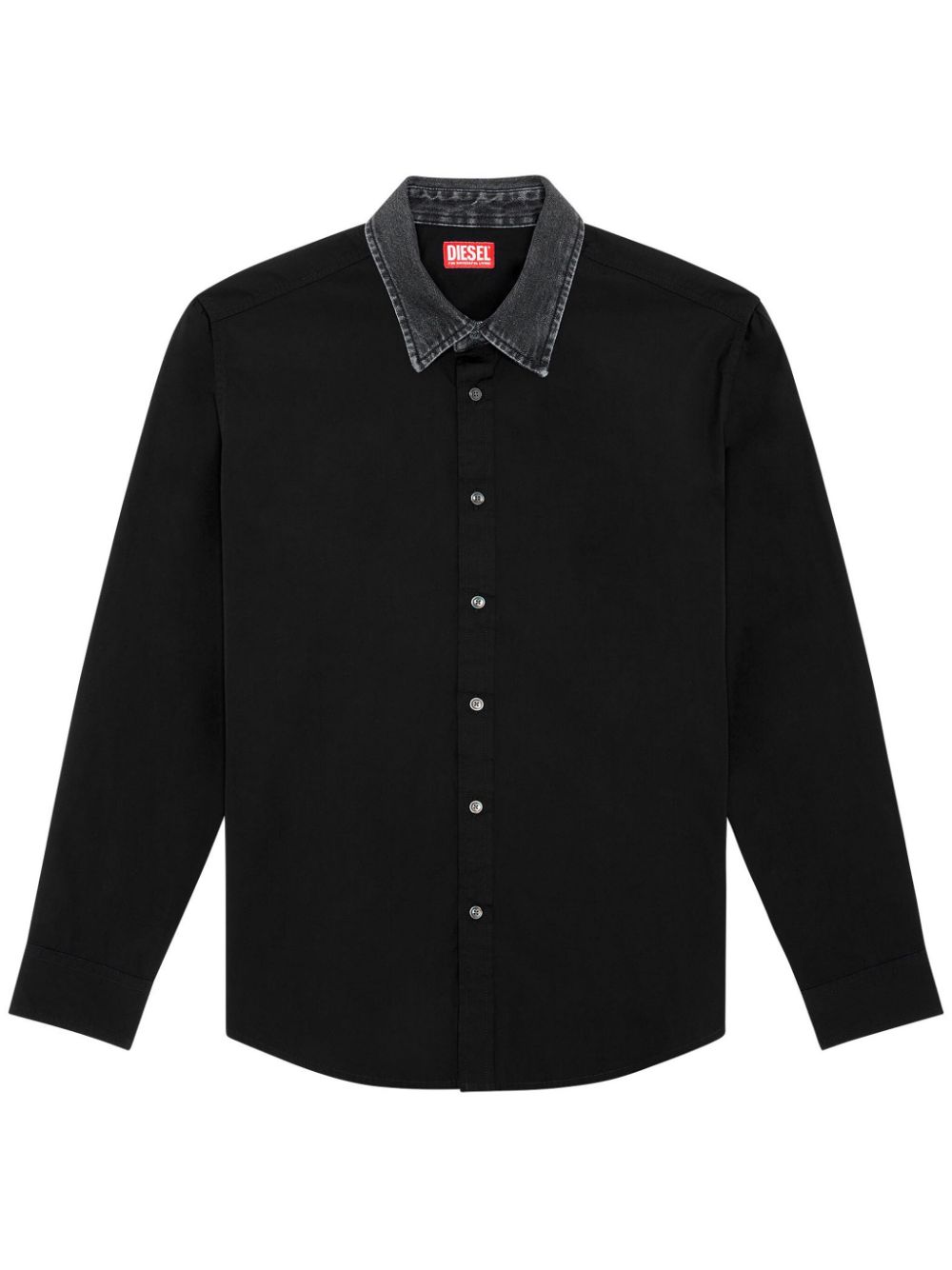 Diesel S-Holls cotton shirt - Black von Diesel