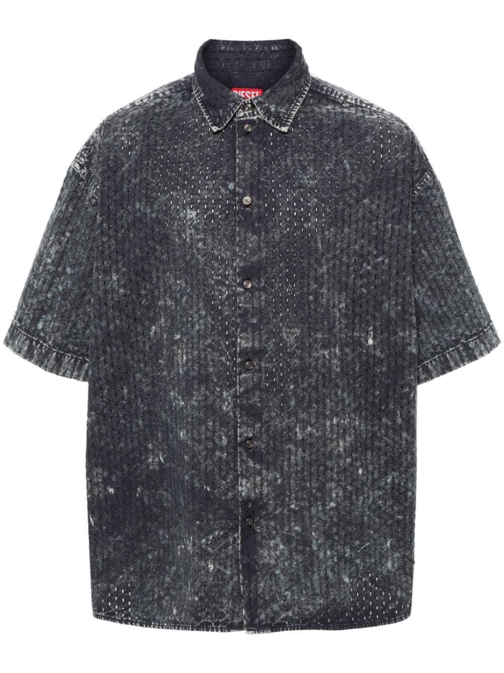 Diesel S-Lazer perforated-design shirt - Blue von Diesel