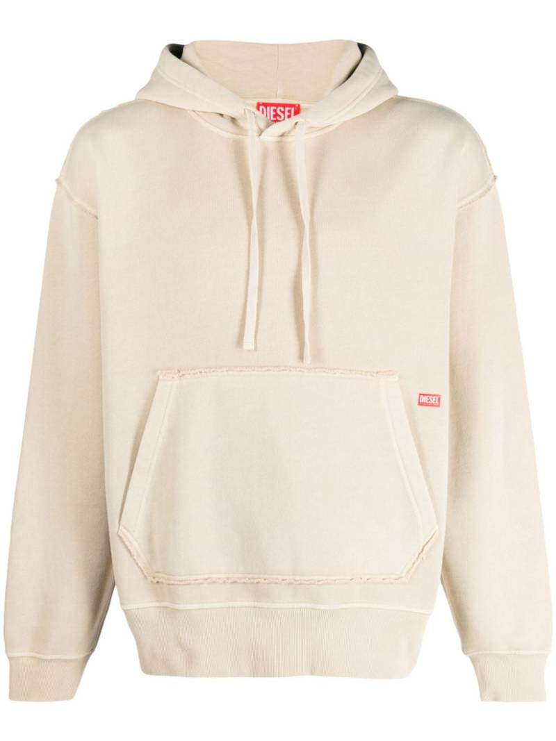 Diesel S-Macs cotton hoodie - Neutrals von Diesel