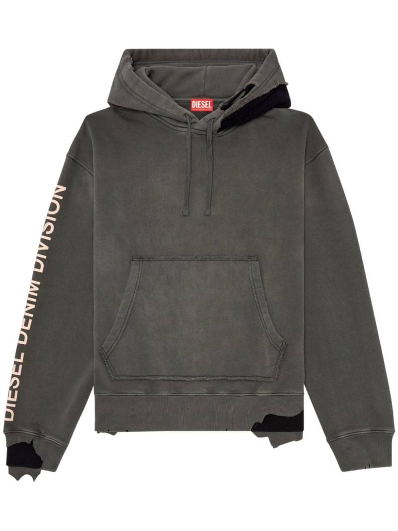 Diesel S-Macsrot cotton hoodie - Grey von Diesel