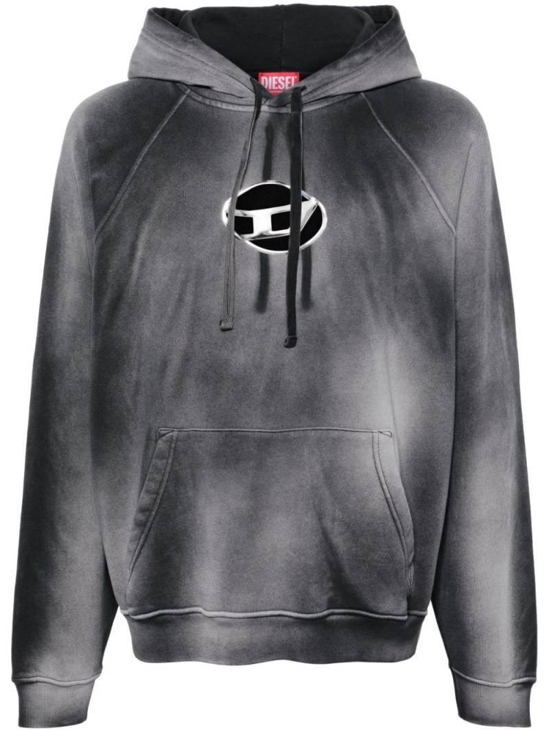 Diesel S-Roxt cotton hoodie - Grey von Diesel