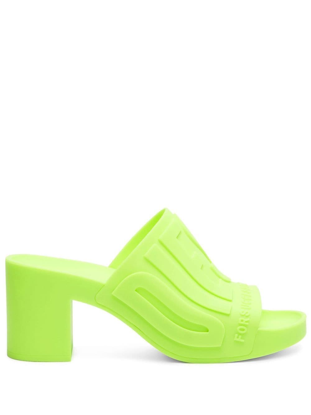 Diesel Sa-Pamela H logo-embossed sandals - Green von Diesel