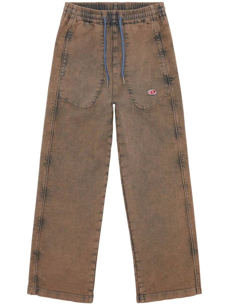 Diesel D-Martians Track 09H04 wide-leg jeans - Brown von Diesel