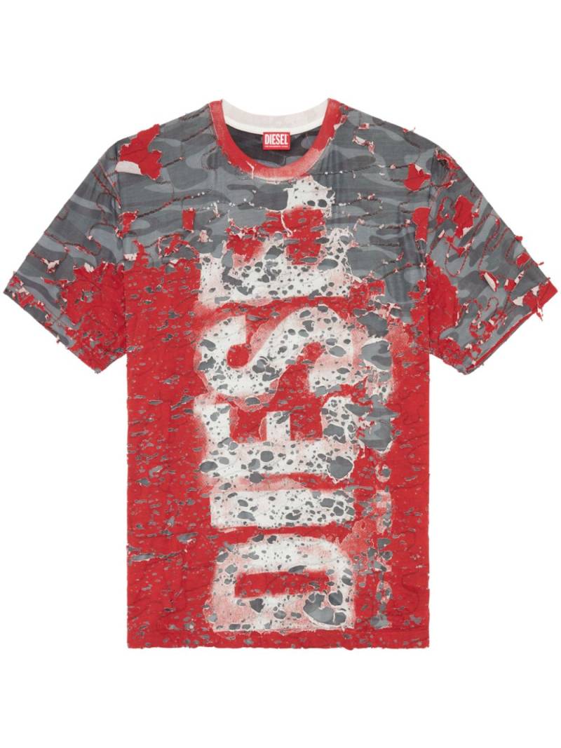 Diesel T-BOX-PEEL T-shirt - Red von Diesel