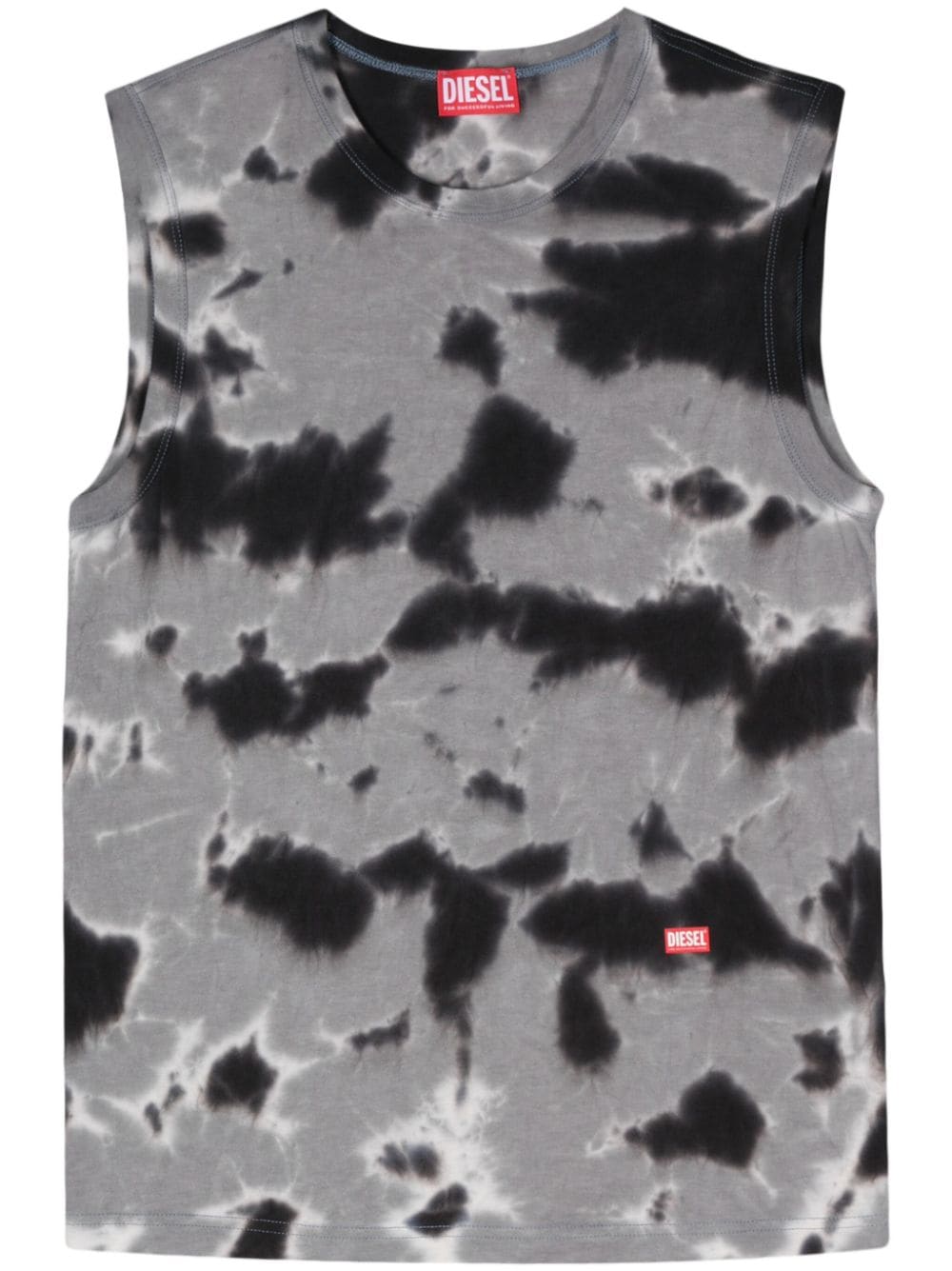 Diesel T-Bisco-N5 tie-dye tank top - Grey von Diesel