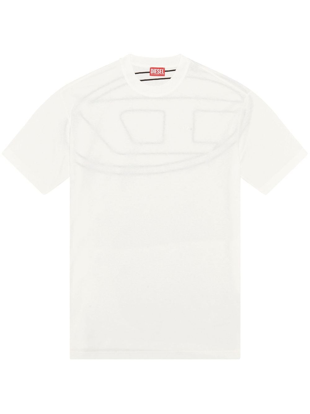 Diesel T-Boggy-Megoval-D cotton T-shirt - White von Diesel