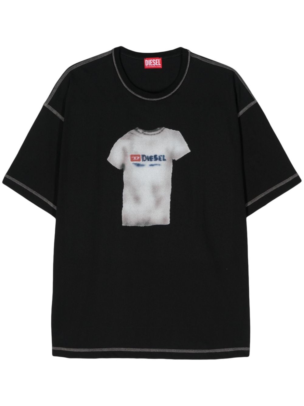 Diesel T-Boxt-N12 cotton T-shirt - Black von Diesel