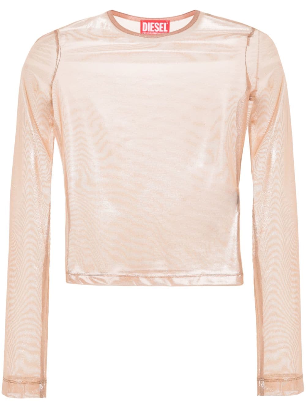 Diesel T-Clau-M1 semi-sheer top - Neutrals von Diesel