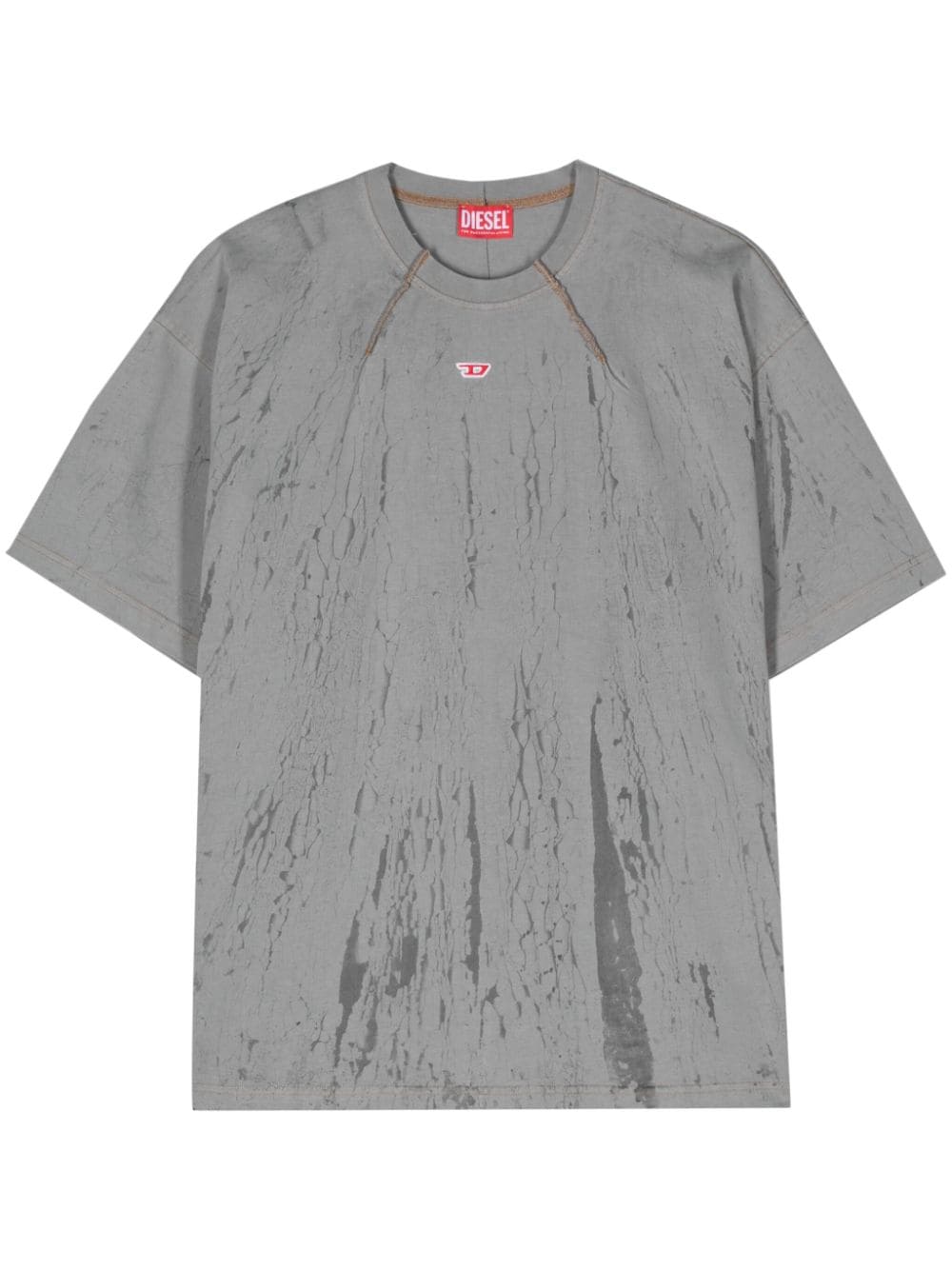 Diesel T-Cos plaster effect T-shirt - Grey von Diesel