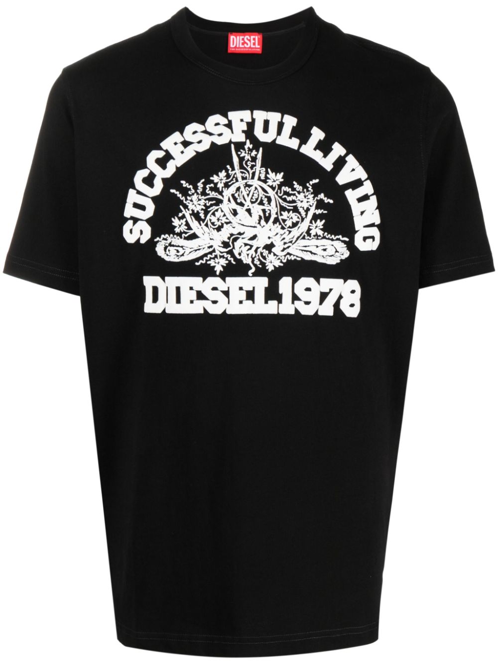 Diesel T-Justil-N1 logo-print T-shirt - Black von Diesel
