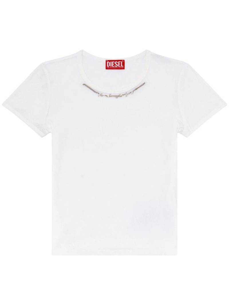 Diesel T-Matic chain-embellished T-shirt - White von Diesel