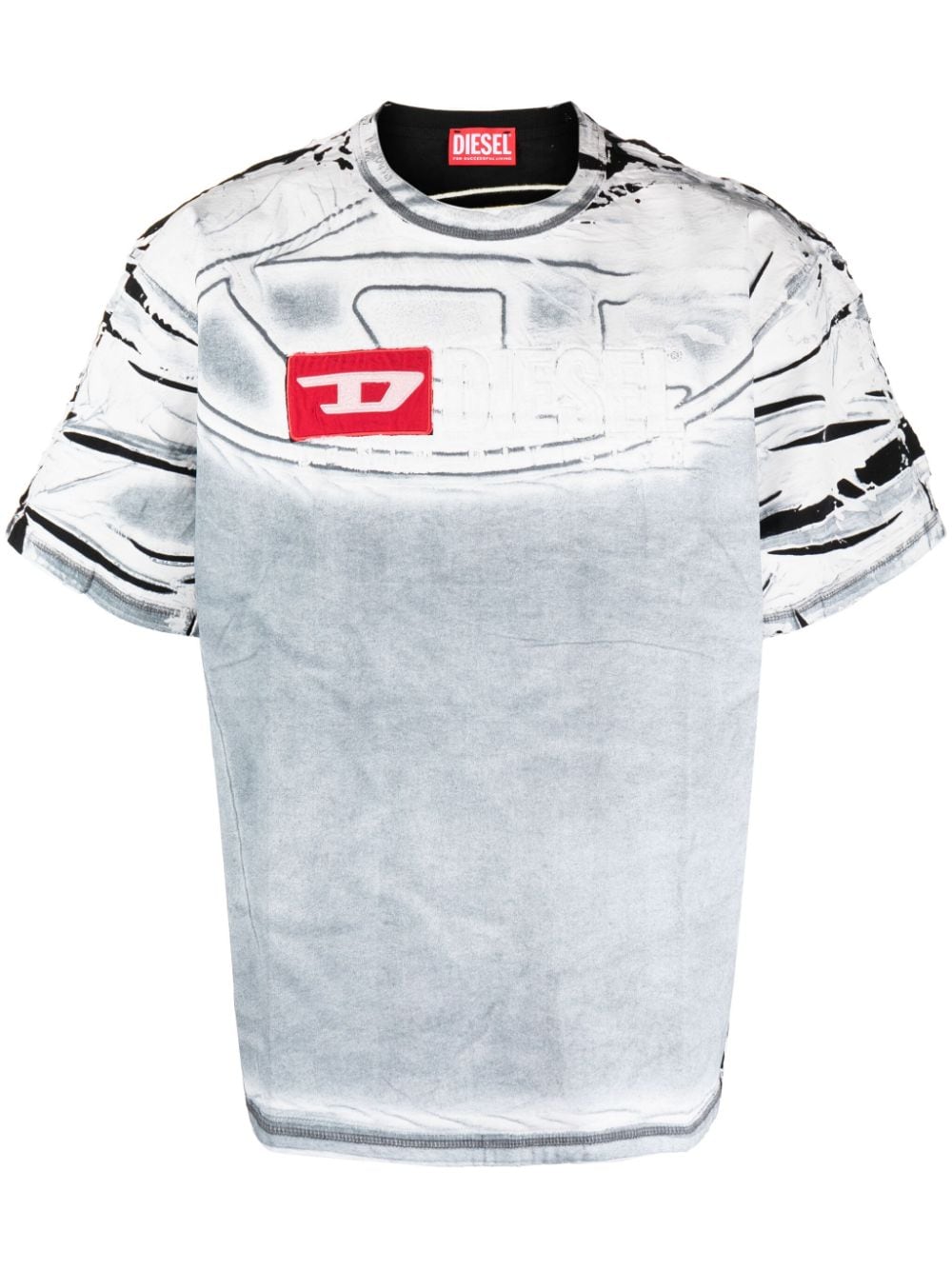 Diesel T-Ox chalk-effect T-shirt - White von Diesel
