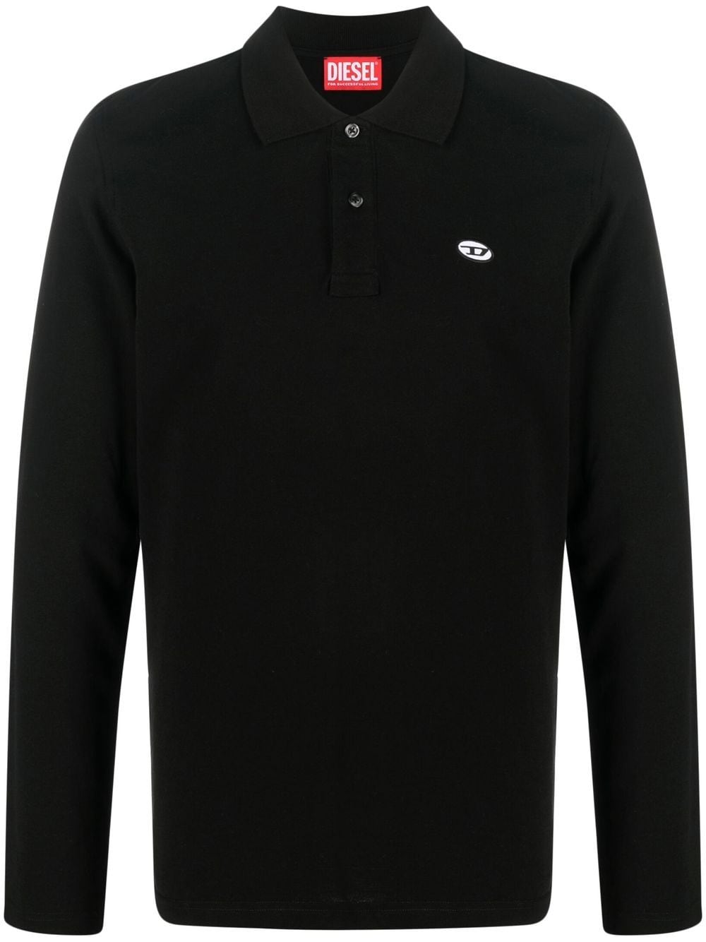 Diesel T-Smith long-sleeve polo shirt - Black von Diesel