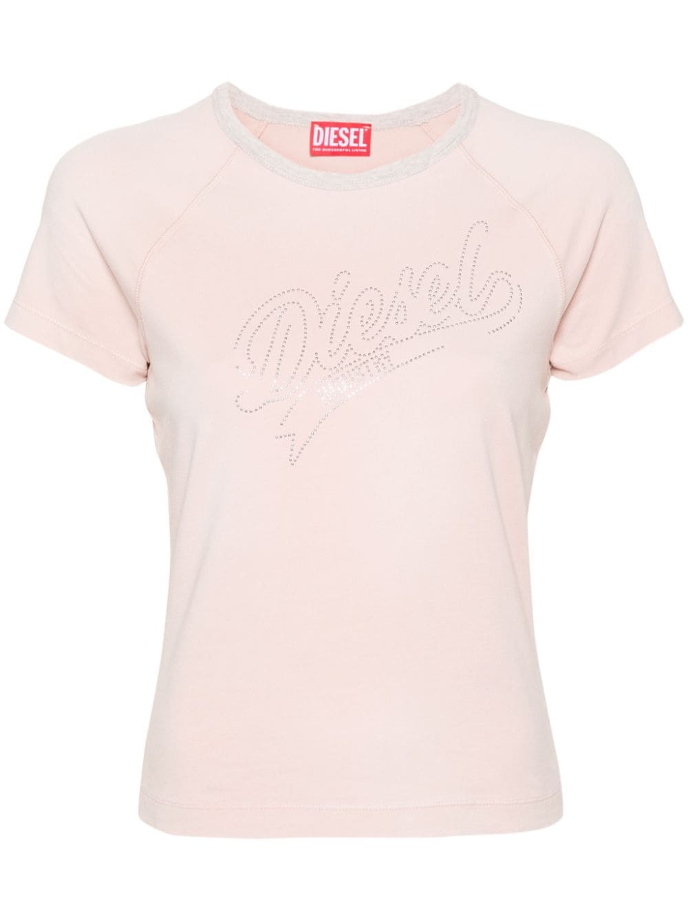 Diesel T-Vincie rhinestone-embellished T-shirt - Pink von Diesel