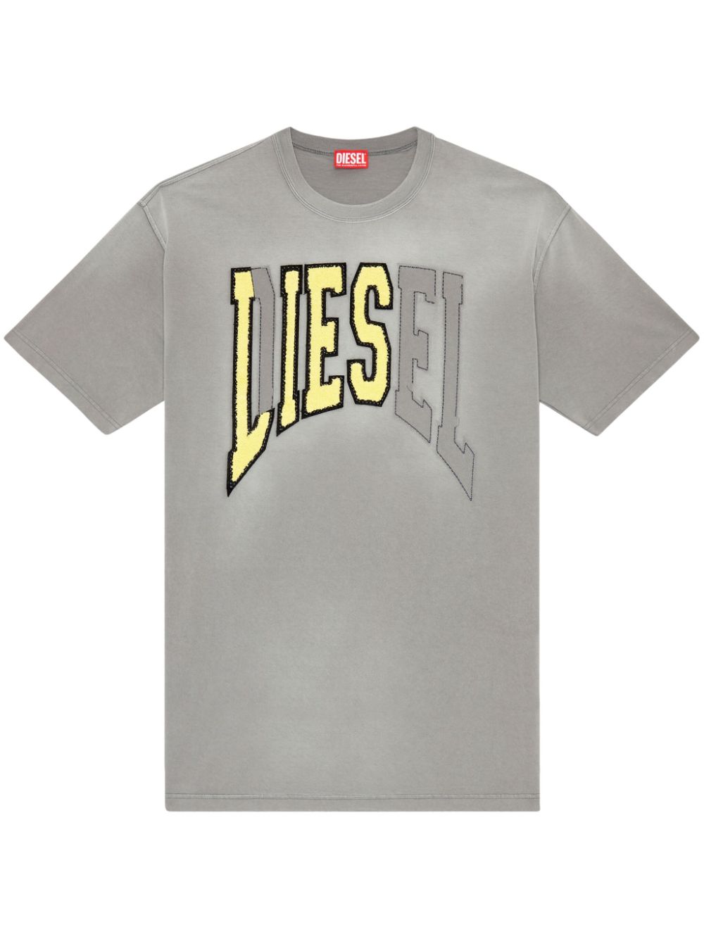 Diesel T-wash cotton T-shirt - Grey von Diesel