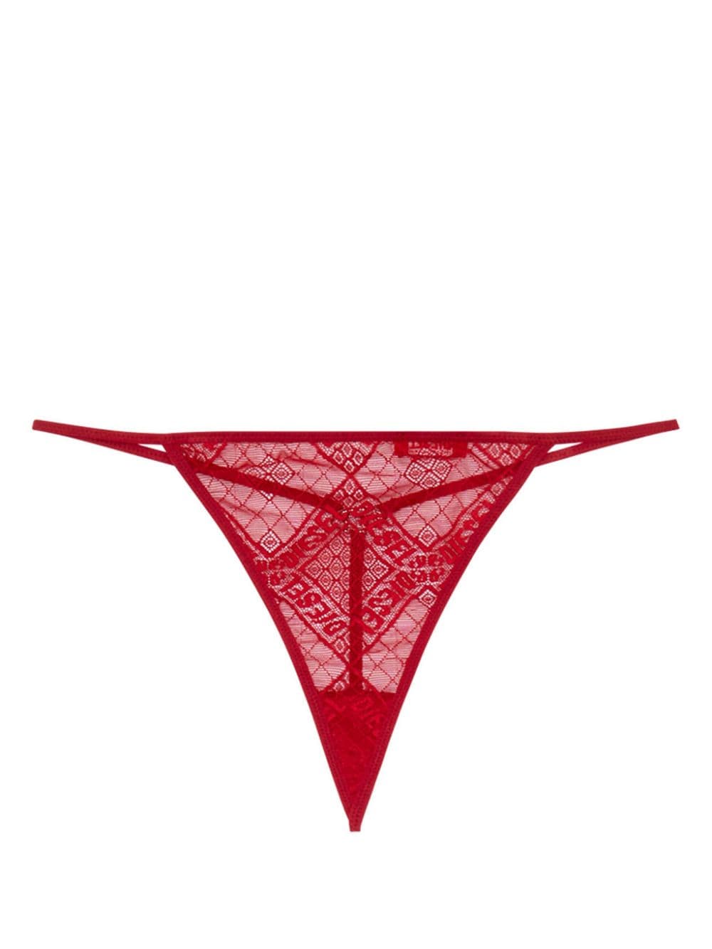 Diesel Ufst-D-String lace thong - Red von Diesel