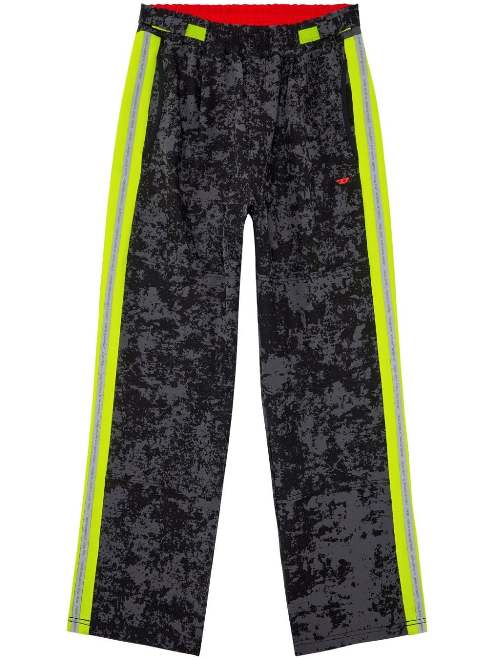 Diesel Amwb-Winston-Wt30 cloudy-print track pants - Black von Diesel