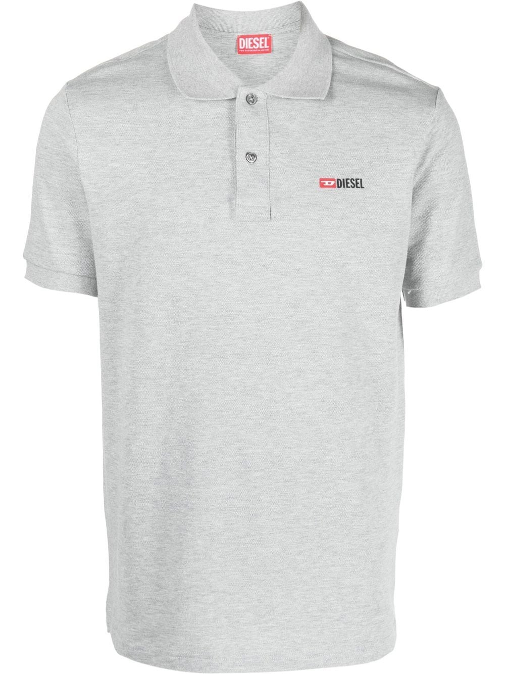 Diesel T-Smith-Div cotton polo shirt - Grey von Diesel