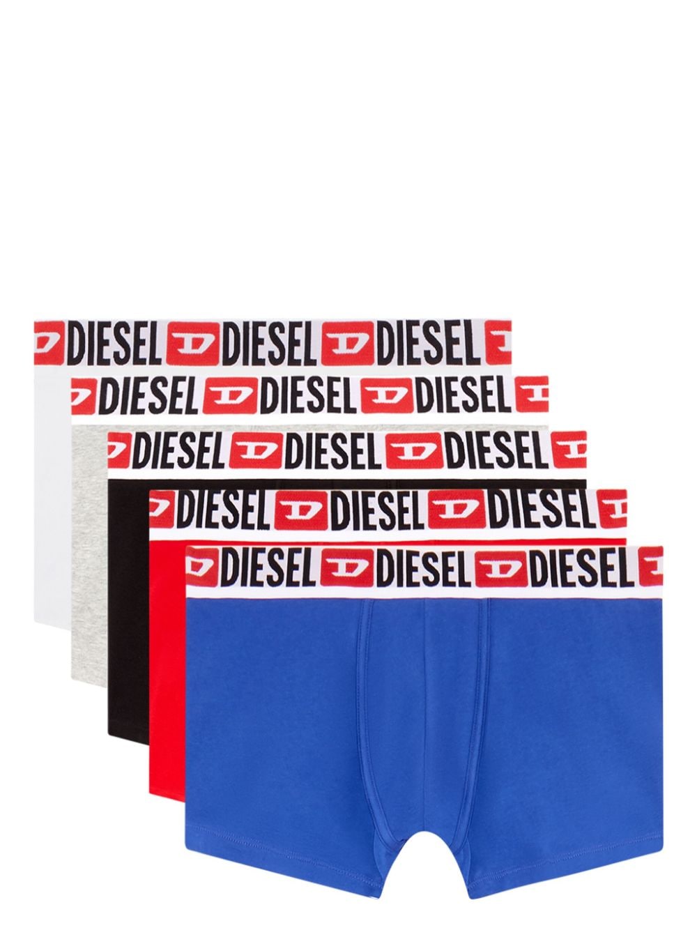 Diesel cotton boxer briefs (pack of five) - Blue von Diesel