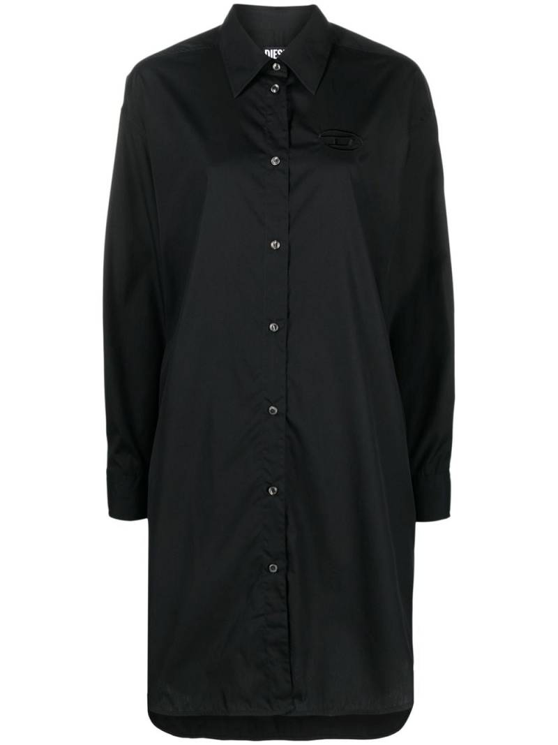 Diesel D-Lunar-B cotton shirt dress - Black von Diesel