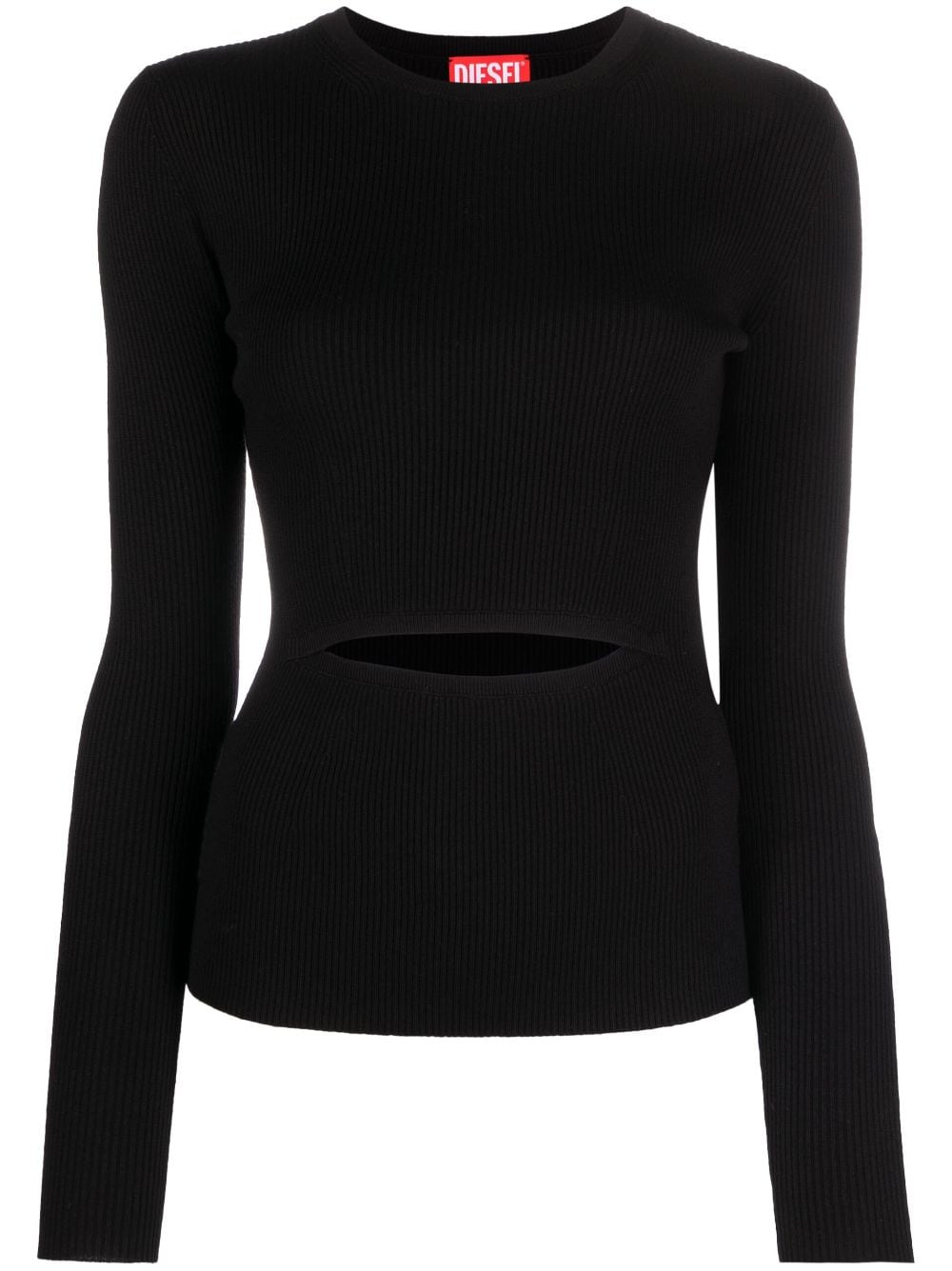 Diesel M-Peris cut-out knitted top - Black von Diesel