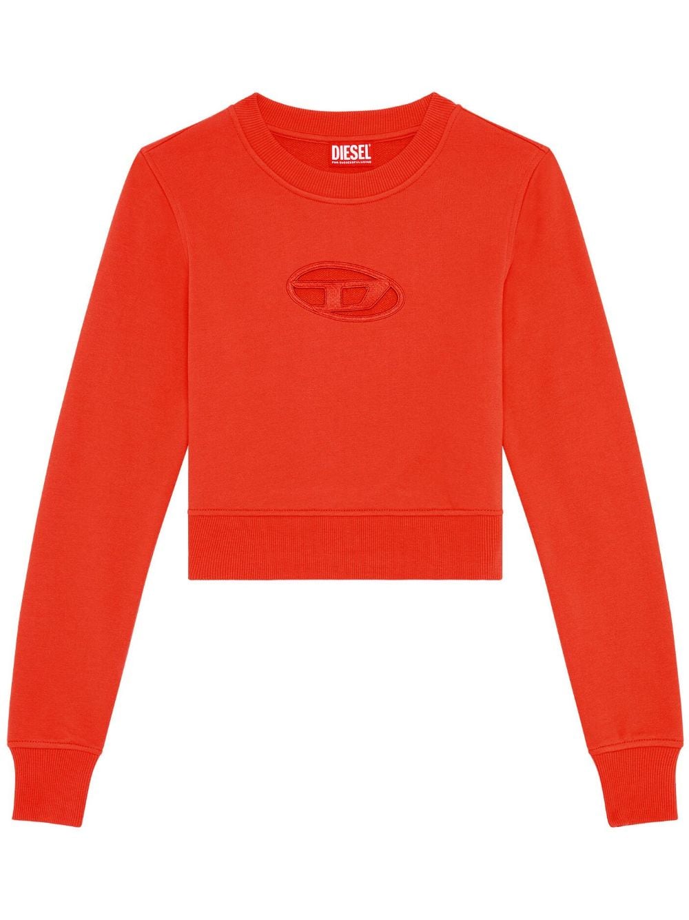 Diesel F-Slimmy-Od cut-out cropped sweatshirt - Orange von Diesel